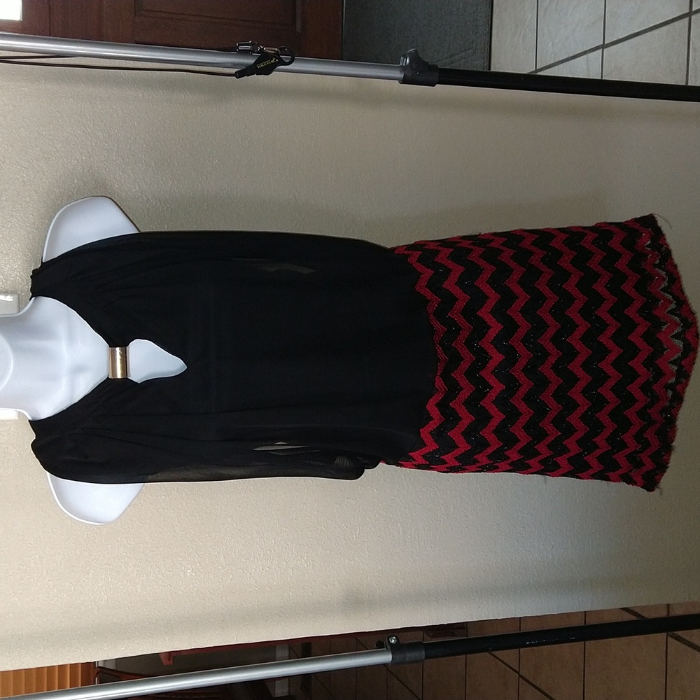 Sz 8 ladies sheer top dress